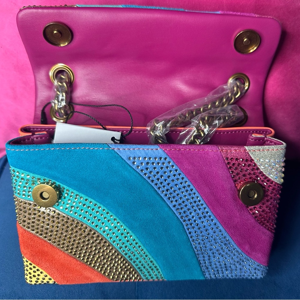 ❌SOLD❌ Kurt Geiger Multicolor Studded Satchel - Picture 6 of 10
